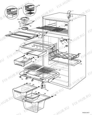 Взрыв-схема холодильника Aeg Electrolux S85582DT - Схема узла Section 5